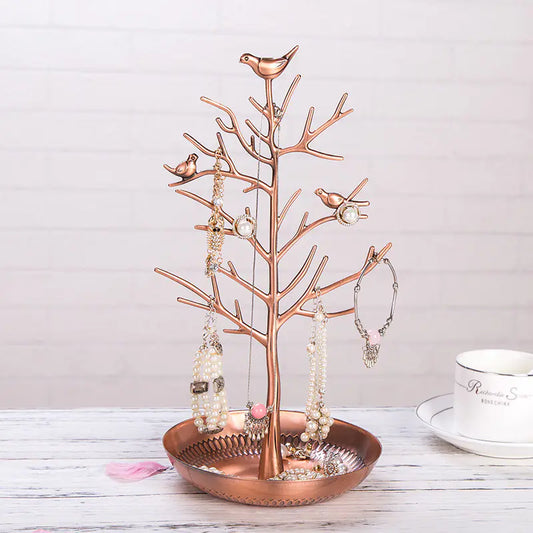 Metal Bird Jewelry Rack