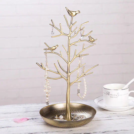 Metal Bird Jewelry Rack